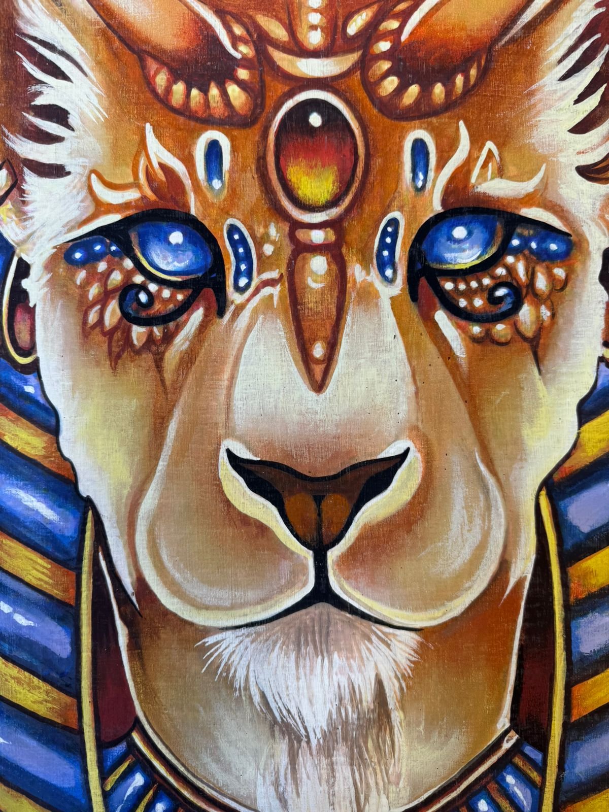 Carved Sekhmet Profile