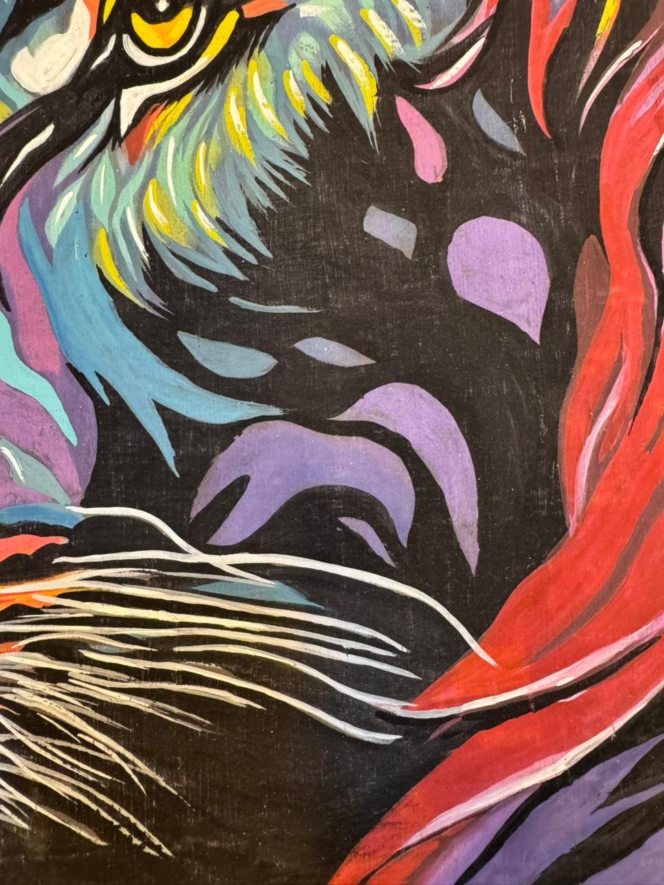 Glowing Lion Profile