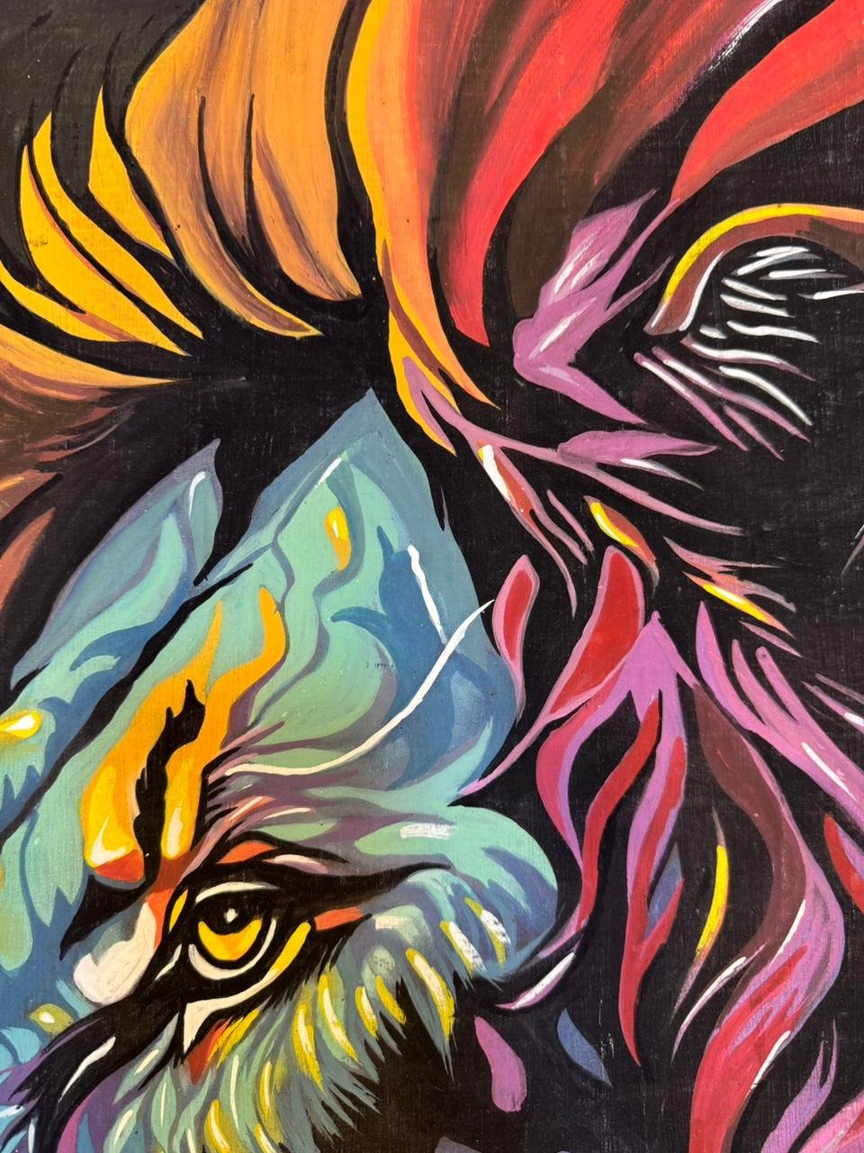 Glowing Lion Profile