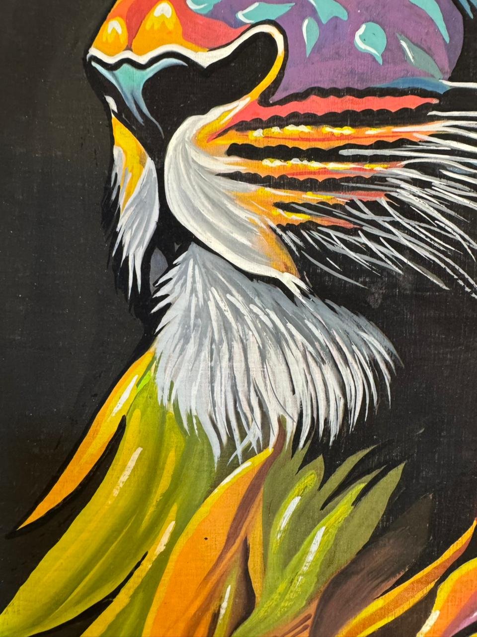 Glowing Lion Profile