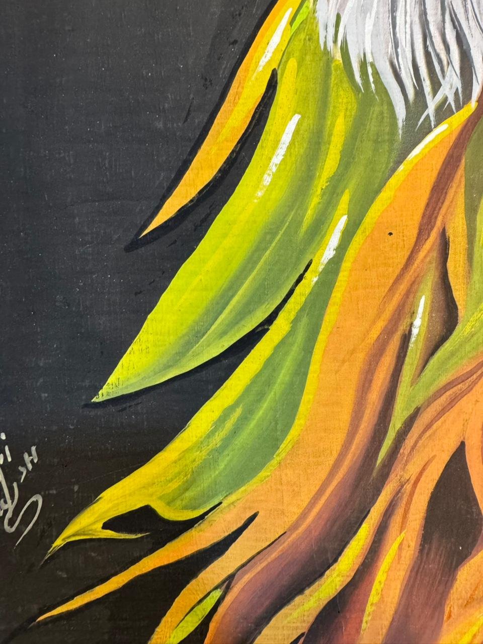 Glowing Lion Profile