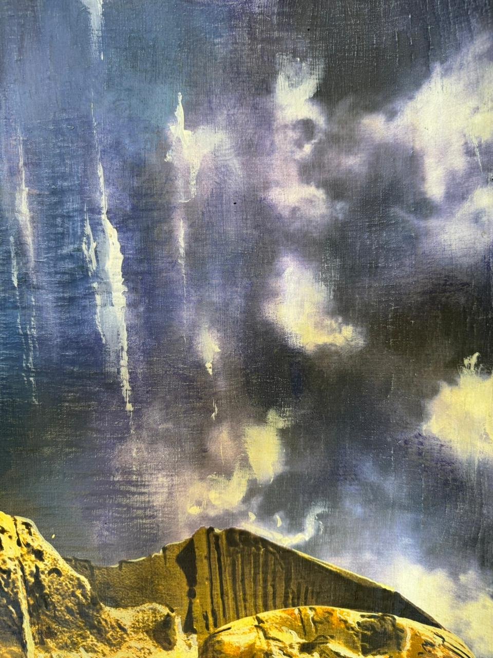 The Sphinx Under a Celestial Storm