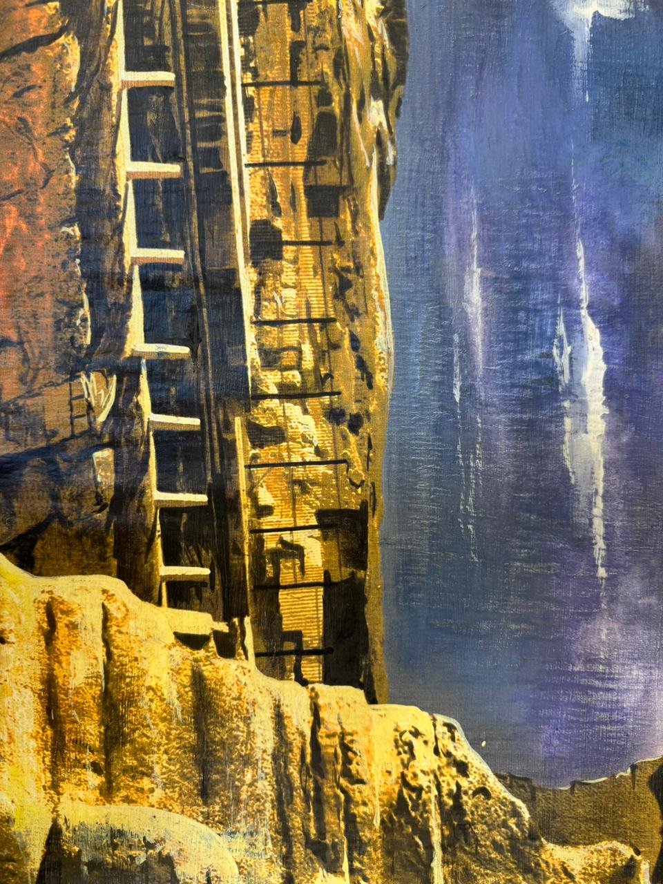 The Sphinx Under a Celestial Storm